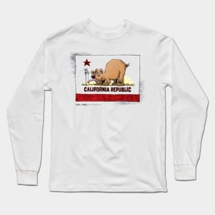 Thirsty California Bear Long Sleeve T-Shirt